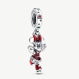 Pandora Minnie Mouse Ice Skating Dangle Charm